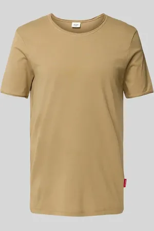JOOP! T-shirt z prążkowanym, okrągłym dekoltem model ‘Cesare’