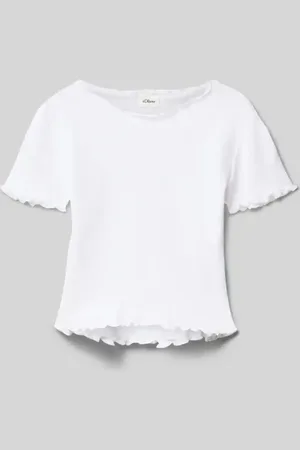 QS by s.Oliver T-shirt o kroju Slim Fit z czystej bawełny