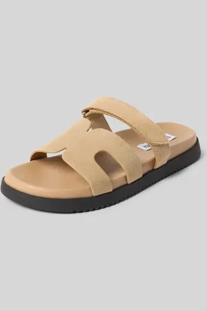 Steve Madden Klapki skórzane z zapięciem na rzep model ‘MISSILE’