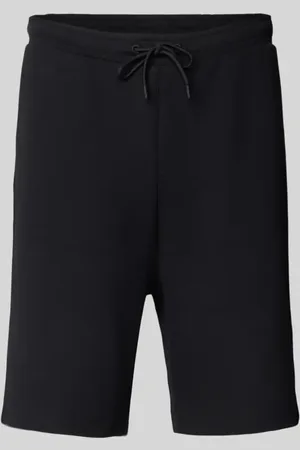 HUGO BOSS Szorty z dzianiny dresowej o kroju regular fit z elastycznym pasem model ‘Headlo’