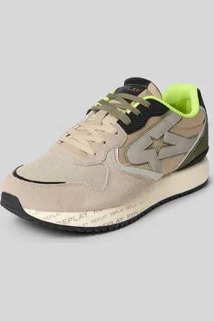 Replay Sneakersy skórzane z naszywką z logo model ‘FIBER’