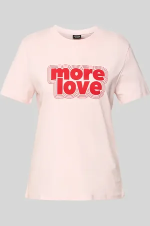 Pieces® T-shirt o kroju regular fit z czystej bawełny model ‘TAMERA’
