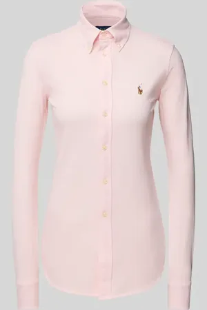 Ralph Lauren Bluzka koszulowa o kroju slim fit z kołnierzykiem typu button down