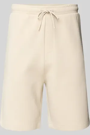 HUGO BOSS Szorty z dzianiny dresowej o kroju regular fit z elastycznym pasem model ‘Headlo’