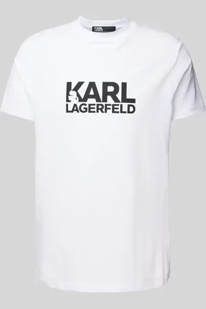 Karl Lagerfeld T-shirt z nadrukiem z logo