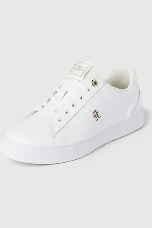Tommy Hilfiger Sneakersy ze skóry z aplikacją z logo model ‘ESSENTIAL’