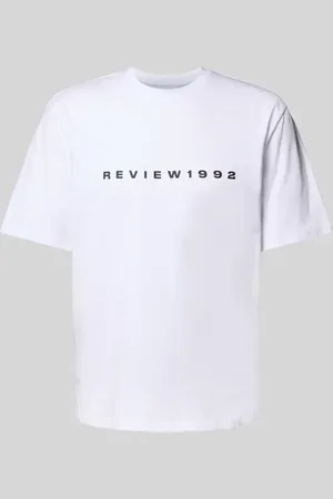 Review T-shirt z nadrukiem z logo