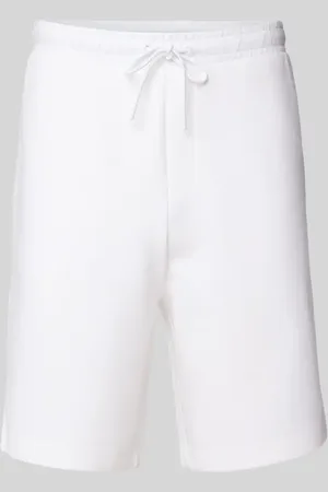 HUGO BOSS Szorty z dzianiny dresowej o kroju regular fit z elastycznym pasem model ‘Headlo’