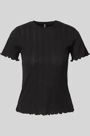Pieces® T-shirt o kroju regular fit z mieszanki bawełny model ‘FIA’