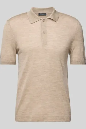Maerz Koszulka polo o kroju regular fit z prążkowanymi wykończeniami