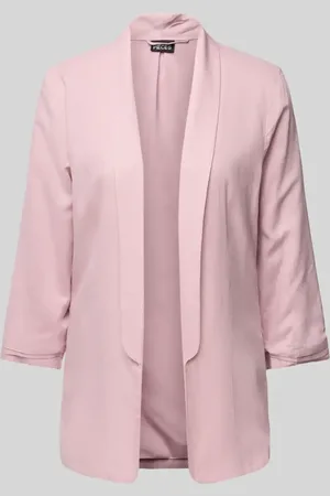Pieces® Żakiet o kroju regular fit z mieszanki wiskozy i lnu model ‘PIA BOSELLA’