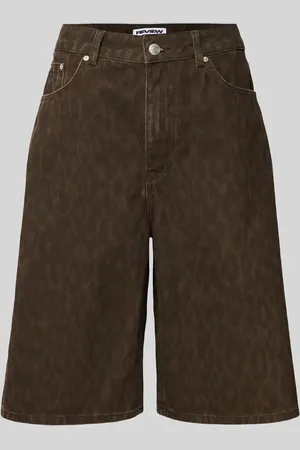 Review Szorty jeansowe o kroju baggy fit z 5 kieszeniami