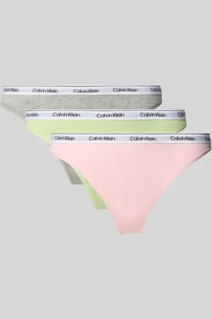 Calvin Klein Stringi z elastycznym pasem w zestawie 3 szt.