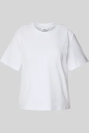 QS by s.Oliver T-shirt o kroju regular fit z czystej bawełny