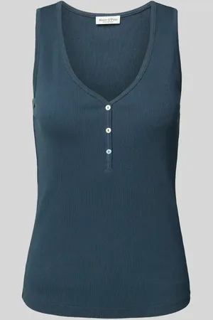 Marc O’ Polo Top o kroju slim fit z mieszanki bawełny