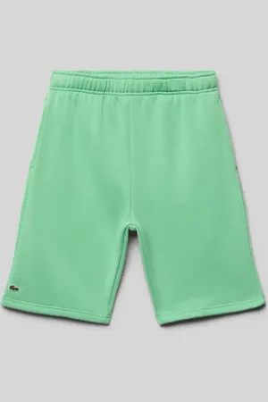 Lacoste Szorty z dzianiny dresowej z elastycznym pasem