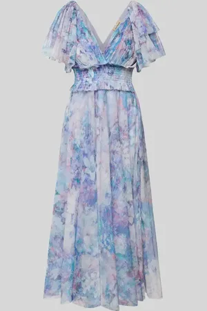 Lace & Beads Sukienka koktajlowa o długości do kolan z dekoltem w serek