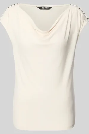Ralph Lauren T-shirt z lejącym dekoltem