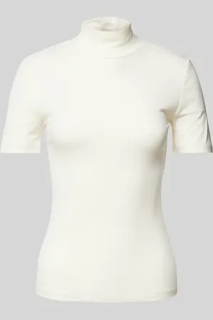 Lena Gercke T-shirt z detalem z logo model ‘Larina’