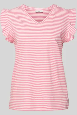 Marc O’ Polo T-shirt z rękawami z falbaną