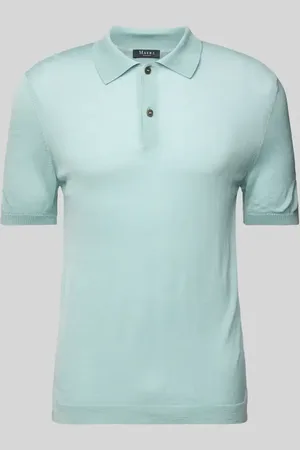 Maerz Koszulka polo o kroju regular fit z prążkowanymi wykończeniami
