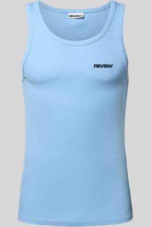 Review Top z wyhaftowanym logo