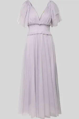 Lace & Beads Sukienka koktajlowa o długości do kolan z dekoltem w serek