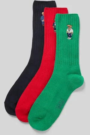 Ralph Lauren Skarpety z wyhaftowanym motywem w zestawie 3 szt.