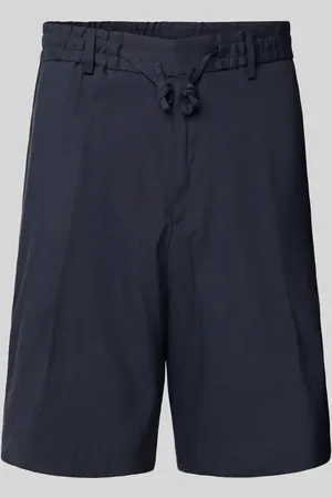 HUGO BOSS Bermudy jeansowe o kroju regular fit z wpuszczanymi kieszeniami model ‘Peter’