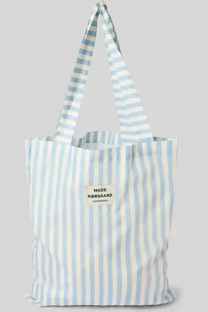 Mads Norgaard Torba shopper z detalem z logo model ‘SACKY ATOMA BAG’