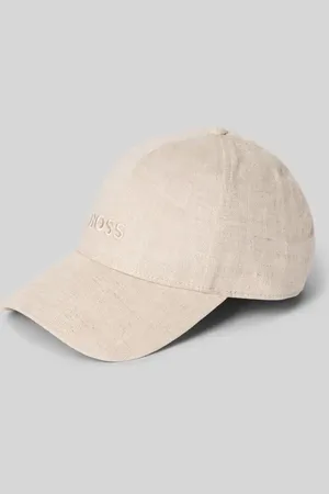 HUGO BOSS Czapka z daszkiem z lnu z wyhaftowanym logo model ‘Ari’