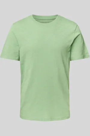 McNeal T-shirt z prążkowanym okrągłym dekoltem
