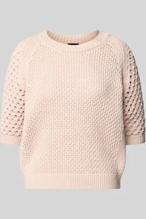 HUGO BOSS Sweter z dzianiny z prążkowanymi wykończeniami model ‘Funima’
