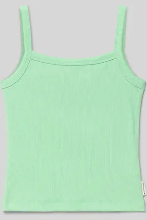 TOM TAILOR Top na ramiączkach o kroju slim fit z mieszanki bawełny