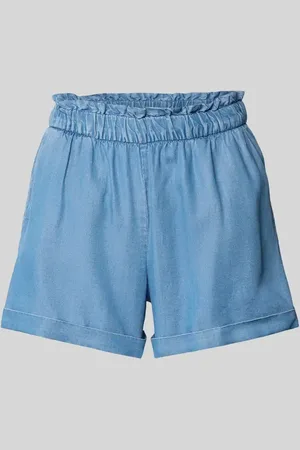 VERO MODA Szorty o luźnym kroju z lyocellu stylizowanego na denim model ‘HARPER’