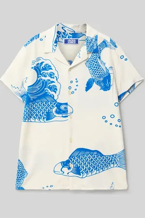 JACK & JONES Koszula casualowa o kroju regular fit z kołnierzykiem typu resort model ‘JEFF’