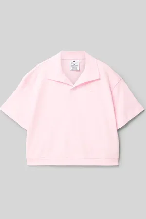 Champion T-shirt z wykładanym kołnierzem