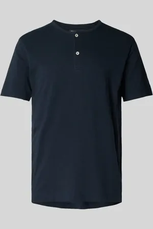 Marc O’ Polo T-shirt z dekoltem henley o kroju regular fit z czystej bawełny