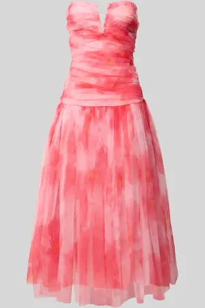 Lace & Beads Sukienka koktajlowa o długości do kolan z dekoltem w serek