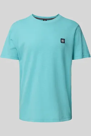 Lerros T-shirt z fakturowanym wzorem i okrągłym dekoltem