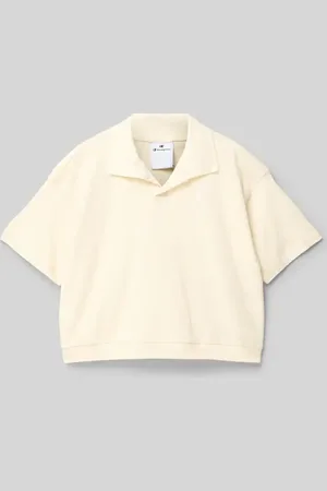 Champion T-shirt z wykładanym kołnierzem