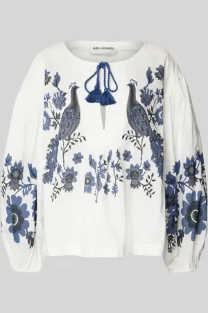 Lollys Laundry Bluzka o kroju regular fit z bufiastymi rękawami model ‘Askar’