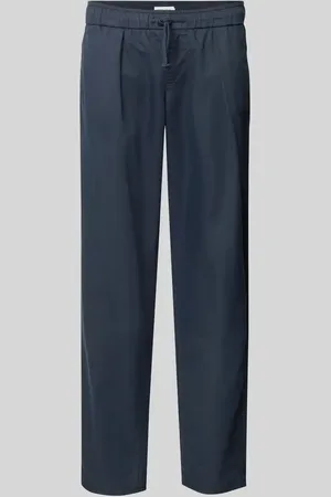 Casual Friday Spodnie o kroju regular fit z zakładkami w pasie i elastycznym pasem model ‘PIERCE’
