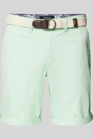 McNeal Bermudy o kroju slim fit z paskiem