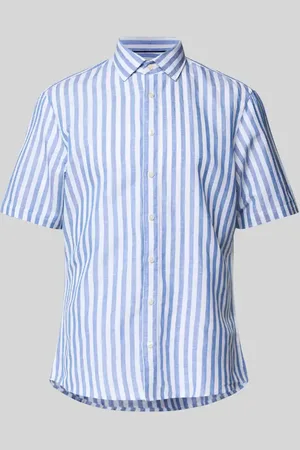 Jake*s Koszula lniana o kroju casual fit z rękawem o dł. 1/2