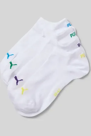 PUMA Krótkie skarpety z detalem z logo w zestawie 4 szt.