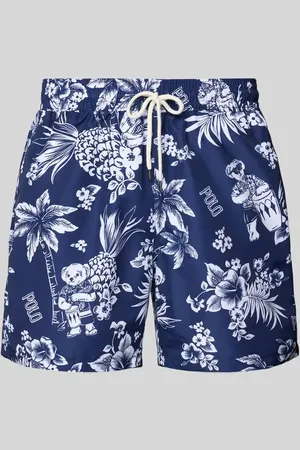 Ralph Lauren Spodenki kąpielowe o kroju regular fit z nadrukami z logo model ‘TRAVELER’