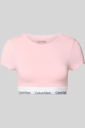 Calvin Klein T-shirt krótki z pasem z logo