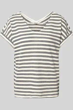 TOM TAILOR T-shirt o kroju oversized z dzianiny z mieszanki bawełny
