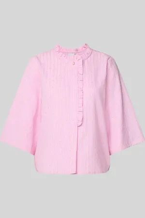 Ichi Bluzka o kroju regular fit z falbanami model ‘RUBY’